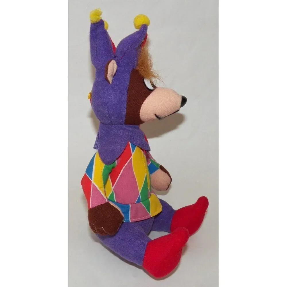 VTG Jester Bear ACME 1994 Plush Stuffed Animal Toy FLAW AS IS